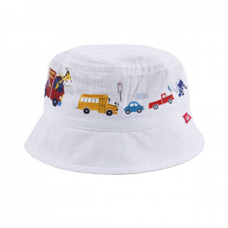 Лятна памучна шапка ''Beep'' в бяло