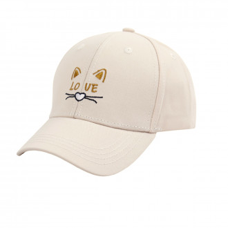Детска лятна шапка ''Cat'' в крем