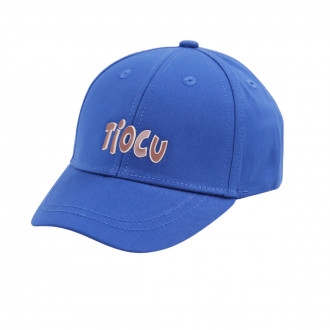 Детска лятна шапка с лого в синьо