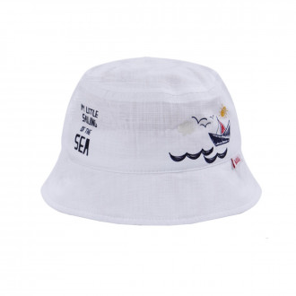 Лятна памучна шапка ''Journey'' в бяло
