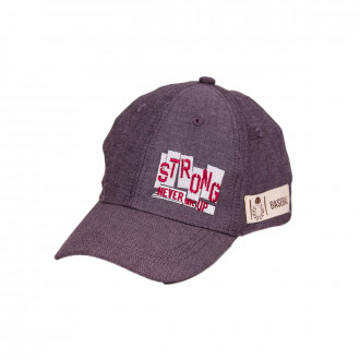 Детска лятна шапка "Strong" в сиво