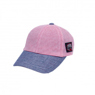 Детска лятна шапка "Original" в червено райе