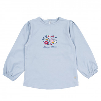 Детска памучна блуза "Blooms" 1