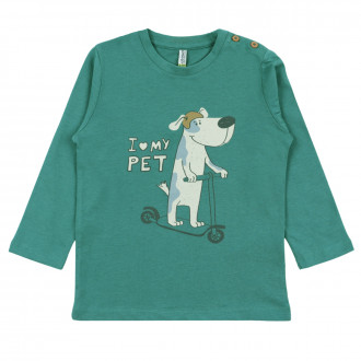 Детска памучна блуза "I love my pet" 1