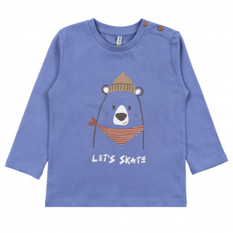 Детска памучна блуза "Let's skate" 1