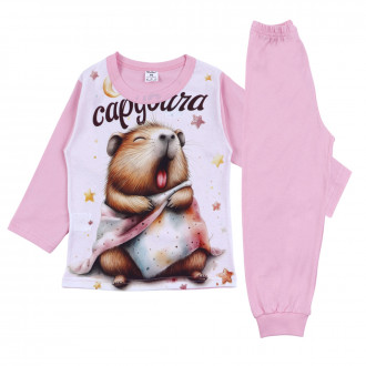 Детска памучна пижама "Capybara"
