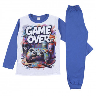 Детска памучна пижама "Game over"