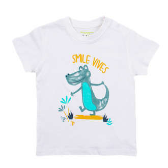 Детска памучна тениска "Smile vives" 1