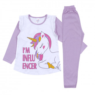 Детска пижама за момичета "I'm influencer"
