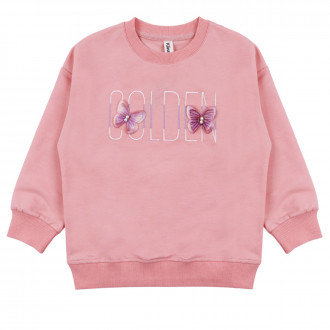 Детска плътна блуза с пеперуди