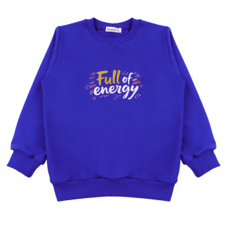 Детска плътна блуза ''Energy'' в синьо