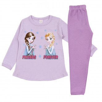 Плътна памучна пижама ''Forever'' в лилаво