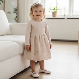 Детска плътна рокля ''Roses''