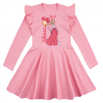 Детска рокля "Shine" в розово 1