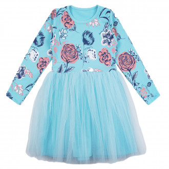 Детска рокля "Андрея" в синьо 1