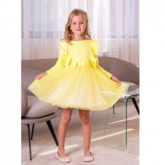 Детска рокля "Елиа" в жълто 1