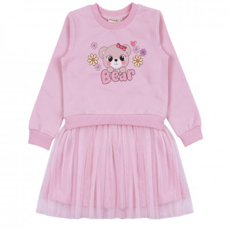 Детска рокля ''Bear'' в розово 1