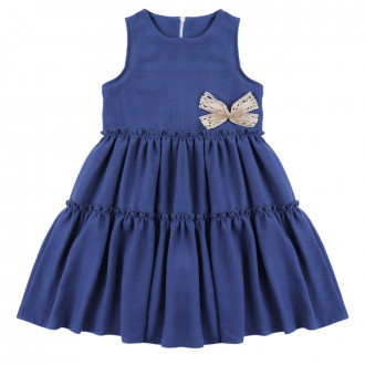 Елегантна детска рокля ''Амая'' с брошка