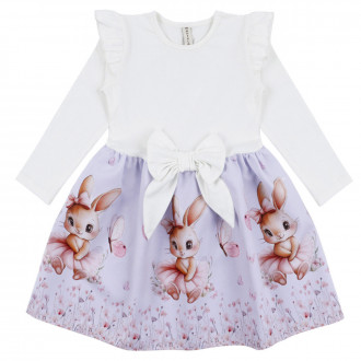 Детска рокля ''Балеринка'' в екрю