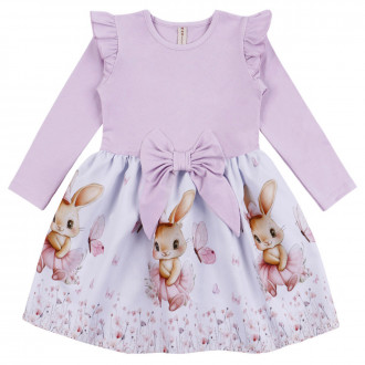 Детска рокля ''Балеринка'' в светлолилаво