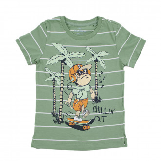 Детска памучна тениска в зелено"Monkey" 1