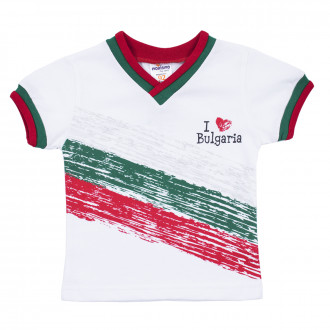 Детска тениска "Аз обичам България" 1