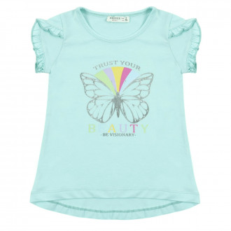 Детска тениска "Beauty" в мента