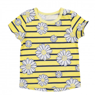 Детска тениска "Flowers" в жълто 1