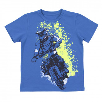 Детска тениска "Моторист" в синьо 1