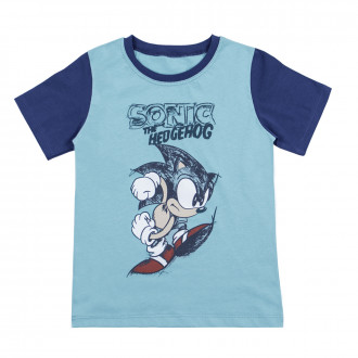 Детска тениска с анимационен герой в синьо 1