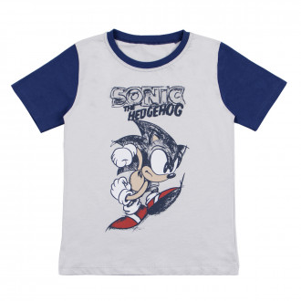 Детска тениска с анимационен герой в сиво 1