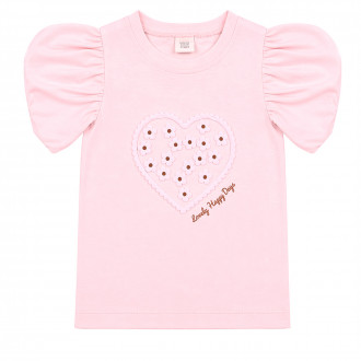 Детска тениска с буфон ръкави "Lovely"