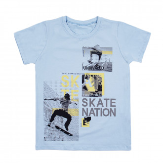 Детска тениска "Skate" в синьо 1
