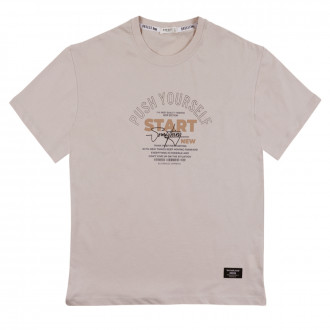 Детска тениска "Start" в бежово 1