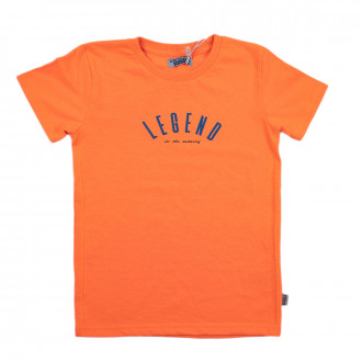 Детска тениска за момчета в оранжев меланж 1