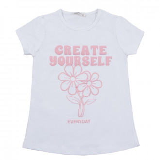 Детска тениска за момичета "Create yourself" 1