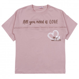 Детска тениска за момичета "Need is love" 1