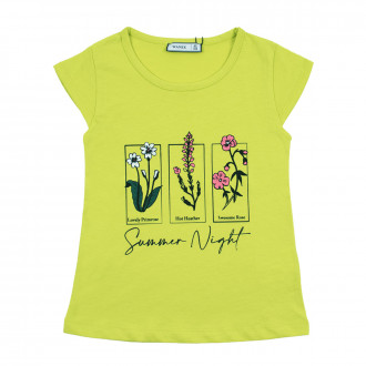 Детска тениска за момичета "Summer night" 1