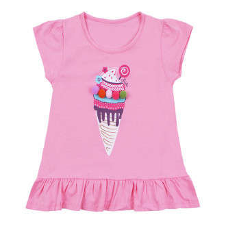 Детска туника "Ice cream" в розово 1