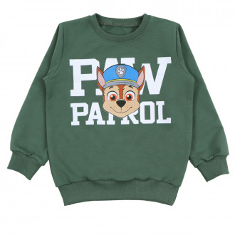 Детска ватирана блуза "Патрул" в зелено
