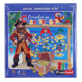 Детска занимателна игра "Островът на съкровищата" 24 х 24 см