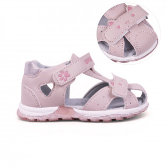 Анатомични детски сандали "Cat'' в пудра