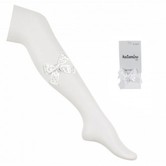 Детски чорапогащник с пандела 20 den в екрю