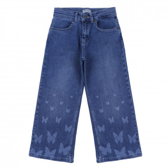 Детски дънки с широки крачоли "Butterfly"