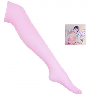 Детски фигурален чорапогащник 30 den в розово 1