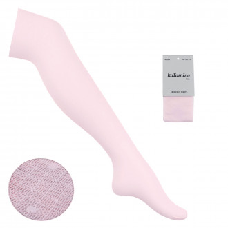 Детски фигурален чорапогащник 40 den в розово