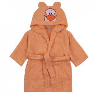 Детски халат за баня в оранжево