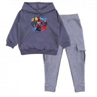Детски комплект ''City'' в графит и сив меланж