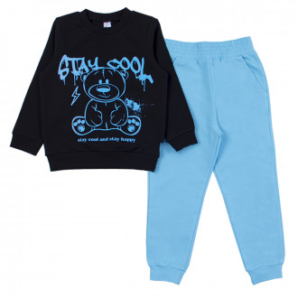 Детски комплект "Stay cool" в черно и синьо 1