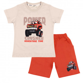 Детски комплект ''Crusher'' в бежово и оранжево